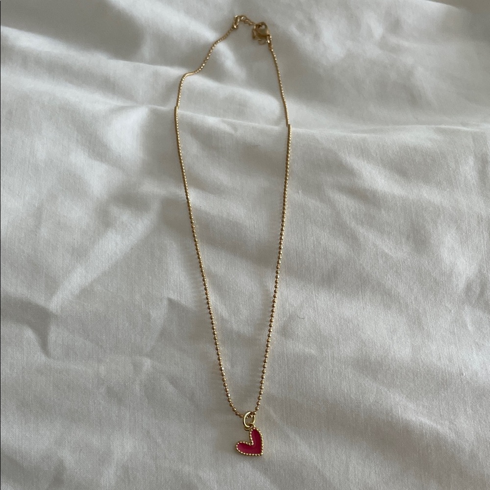 Gold Heart Pendant Necklace